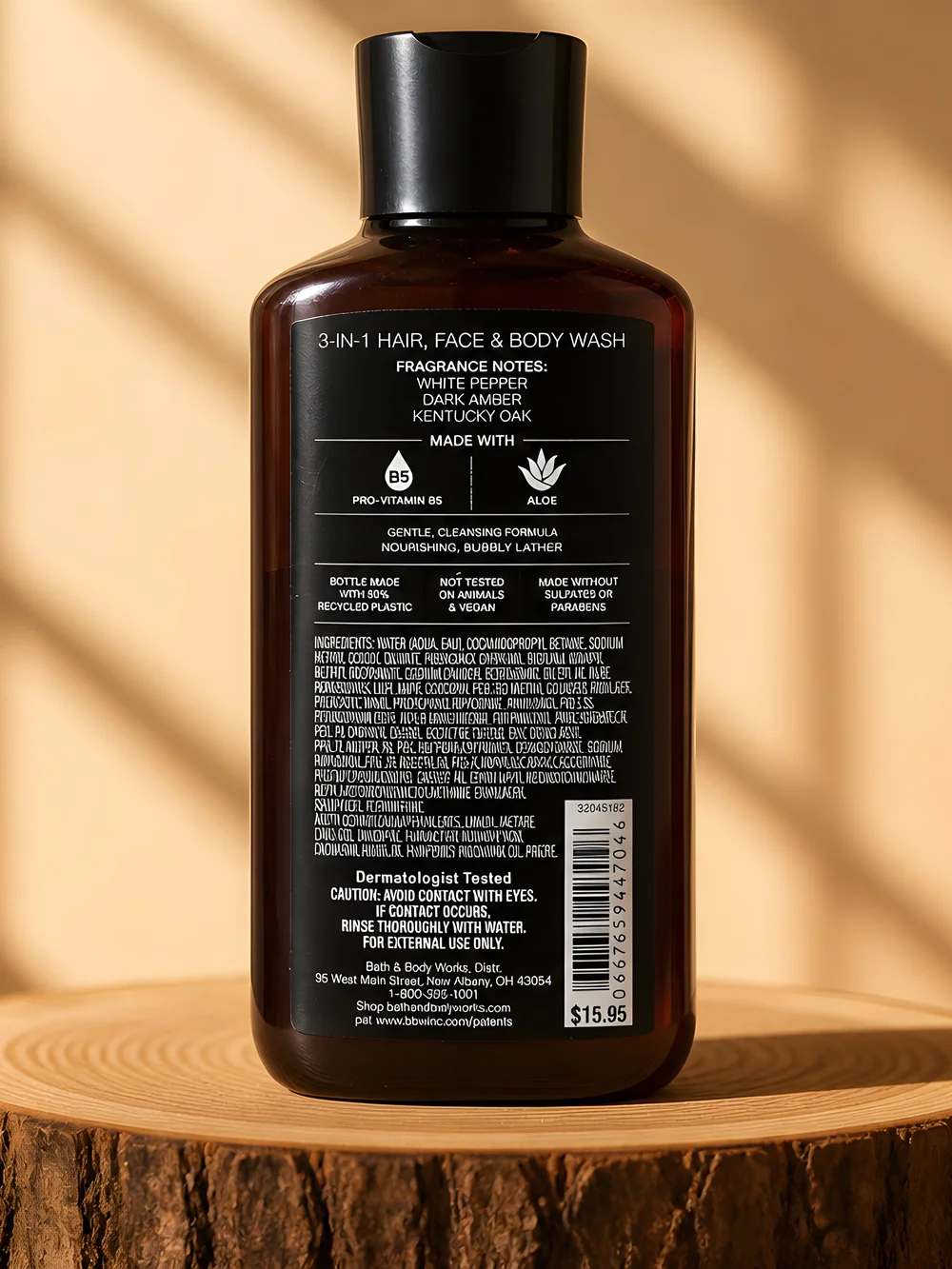 Bath & Body Works-Bourbon,3-in-1 Body Wash,Body Cream &Deodorant Spray.Full Size